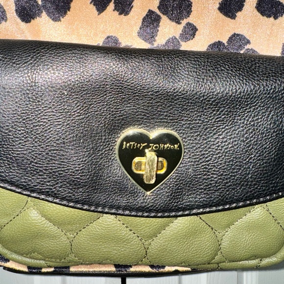 Betsy Johnson Olive/LEOPARD Mini Backpack - Picture 2 of 11